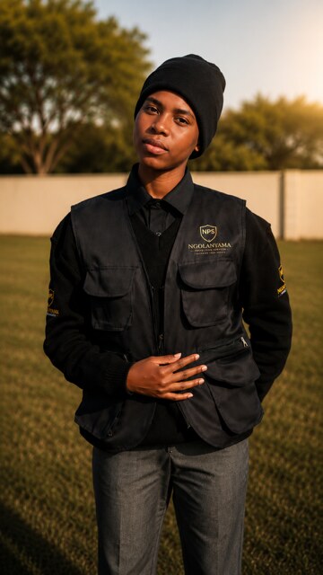 Ngolanyama Protection Services officer in branded uniform